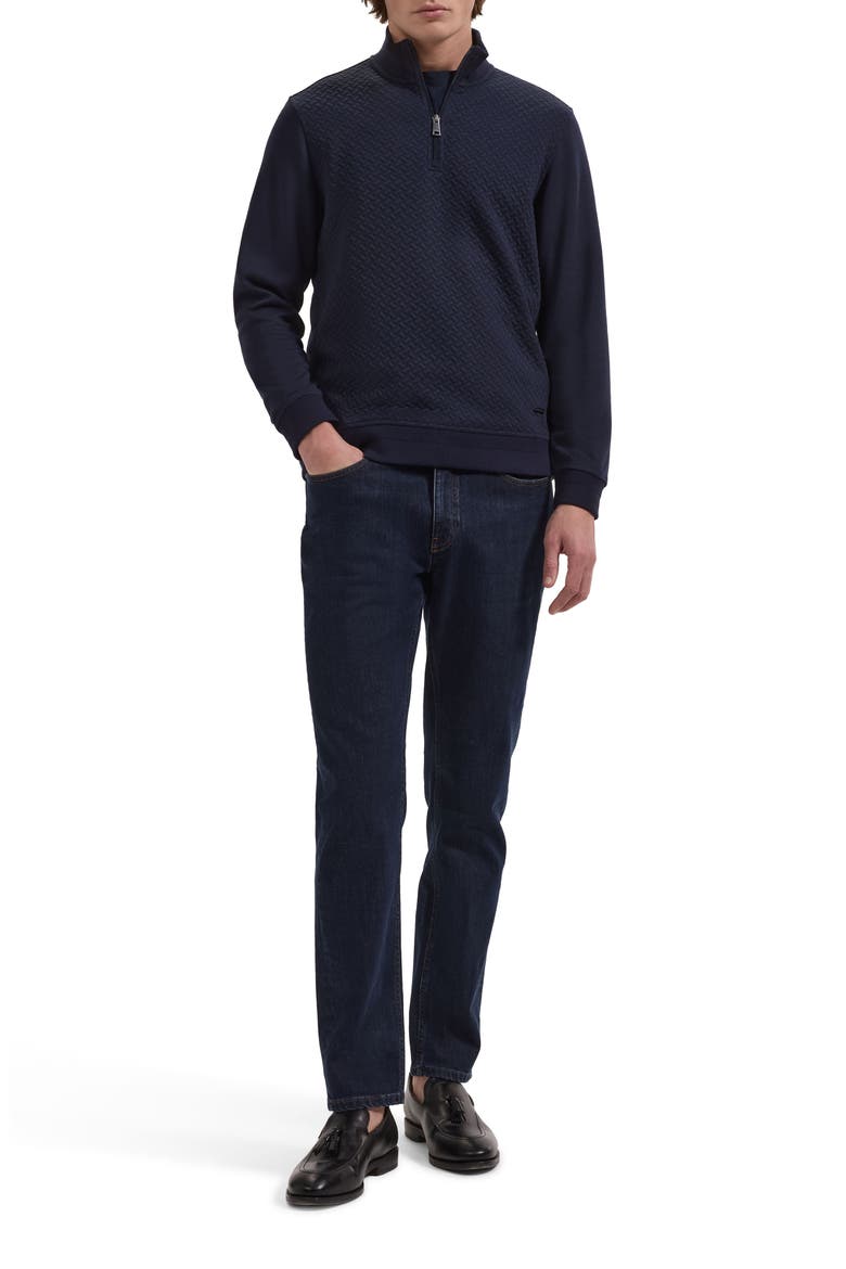Quarter Zip Sweatshirt, Alternate, color, NAVY