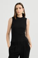 Brunello Cucinelli Cotton ribbed jersey top with monili