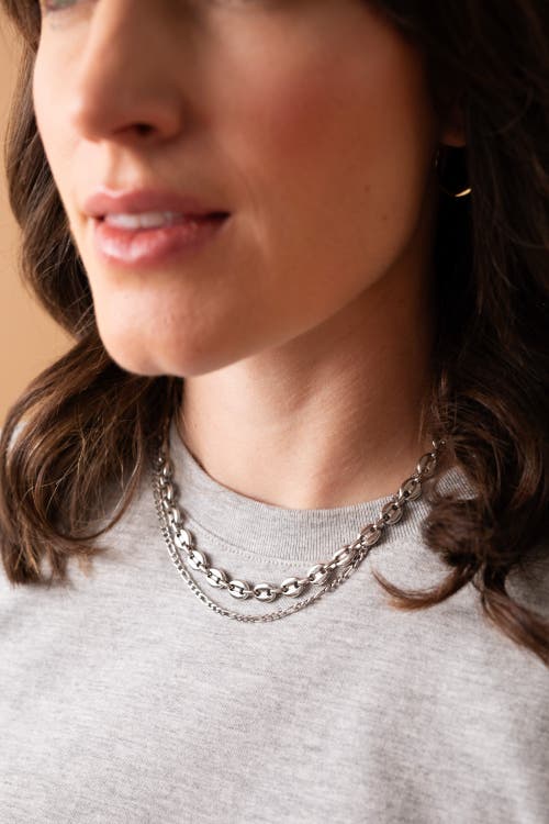 Alex And Ani Mariner Necklace In Silver