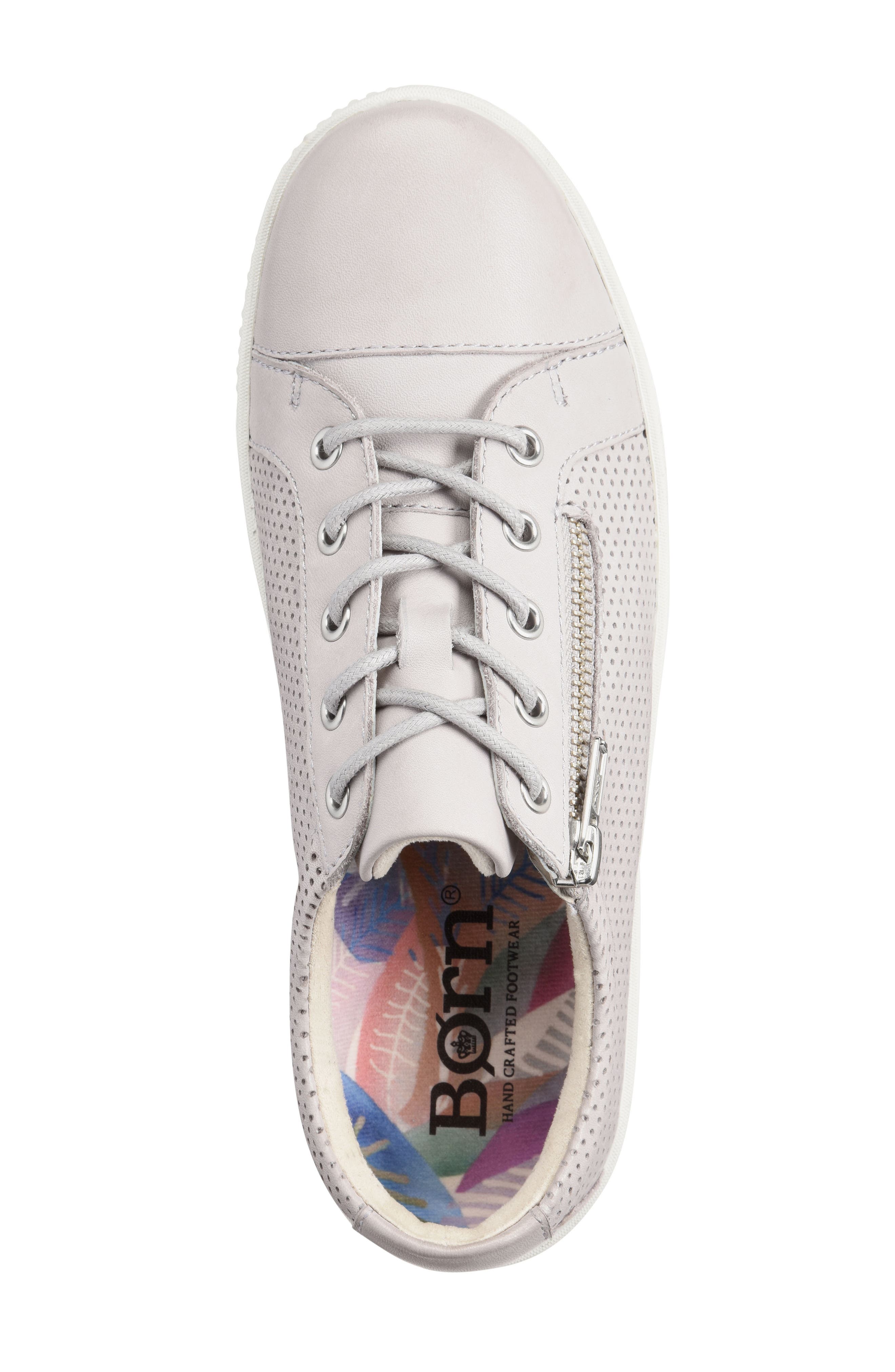 Tamara Perforated Sneaker, Alternate, color, LIGHT GREY LEATHER