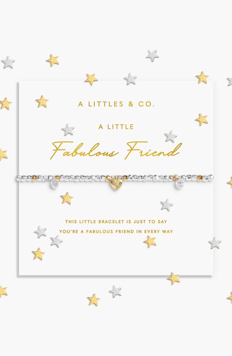 A Littles & Co Sparkle Confetti A Little 'Fabulous Friend' Bracelet In Silver And Gold-Tone Plating, Alternate, color, Metallic Silver