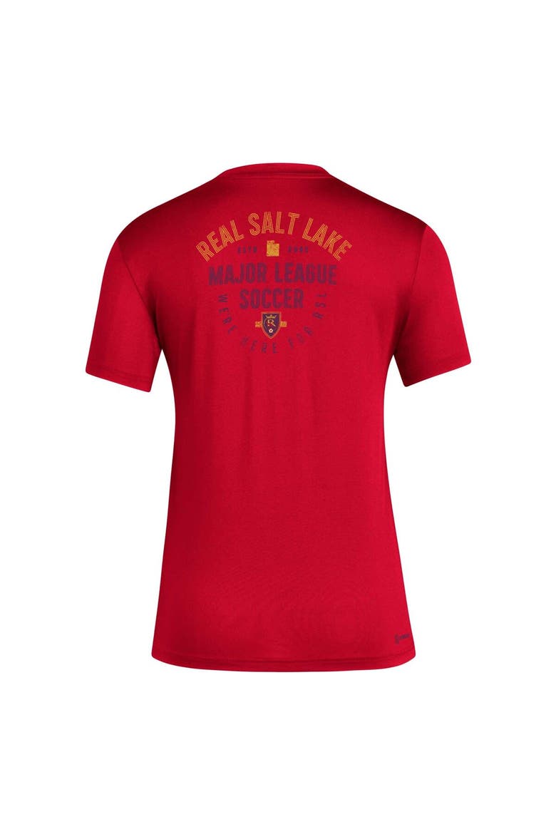 Women's adidas Red Real Salt Lake Local Stoic T-Shirt, Alternate, color, Red