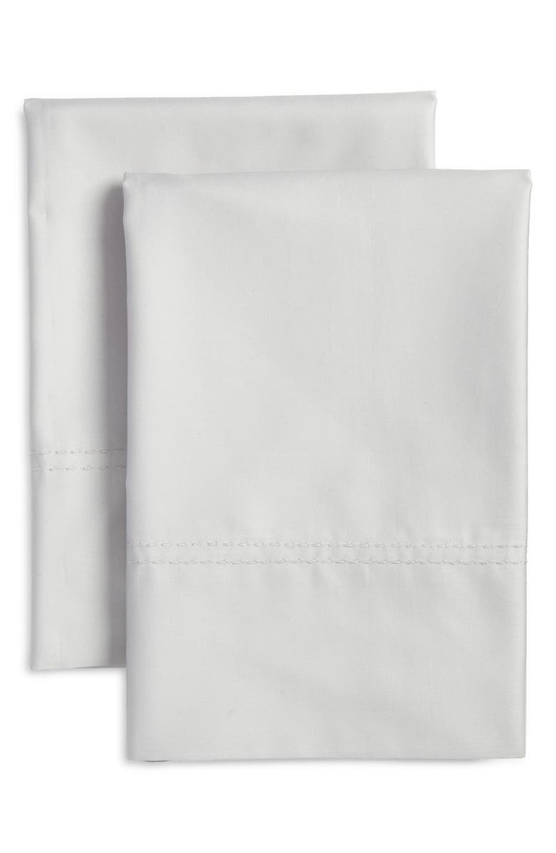 Nordstrom 400 Thread Count Organic Cotton Pillowcases, Main, color, Grey Vapor