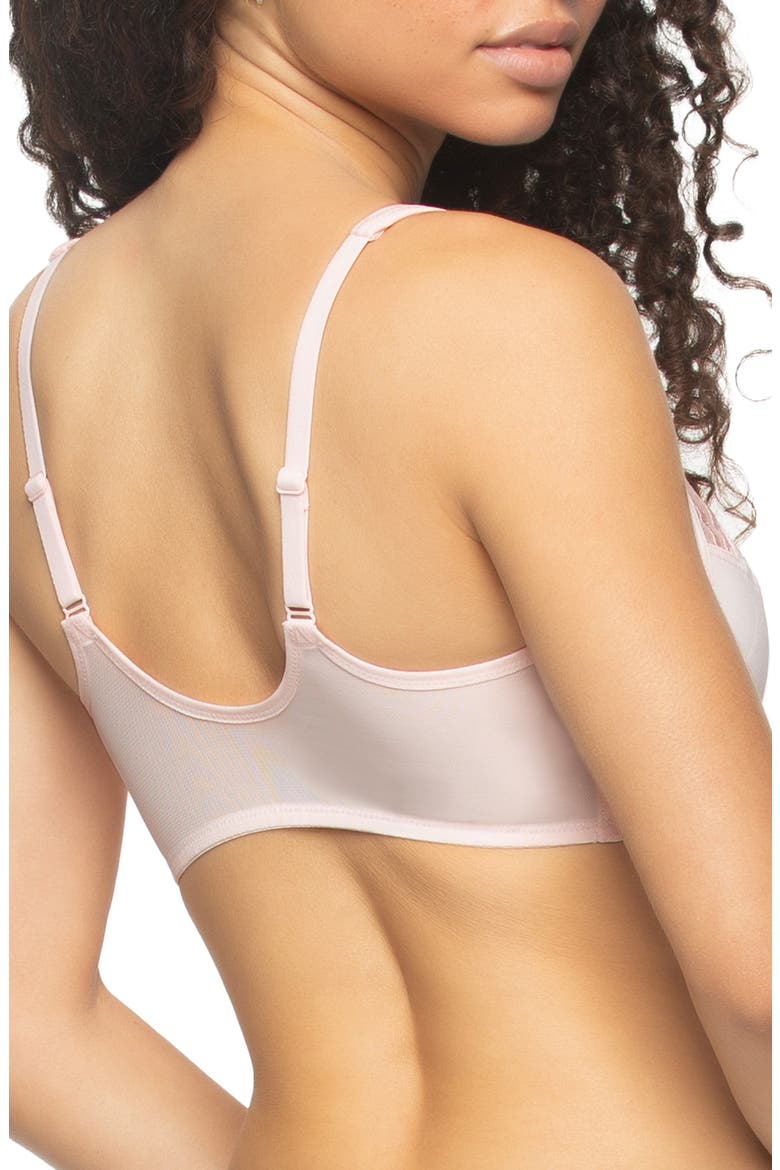 Angie Underwire Front Close Minimizer Bra, Alternate, color, PINK DOGWOOD