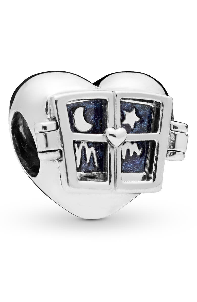 PANDORA Mom Window Heart Charm, Main, color, 