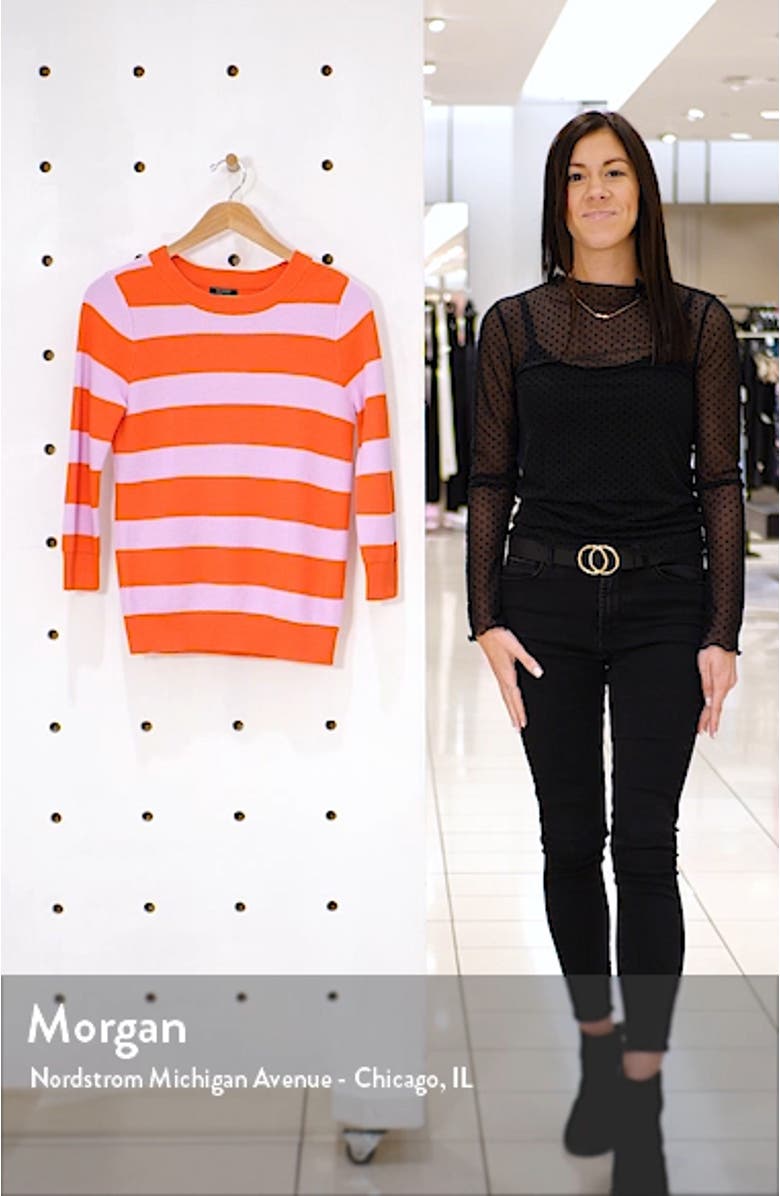 x Atlantic-Pacific Three Quarter Sleeve Sweater, sales video thumbnail