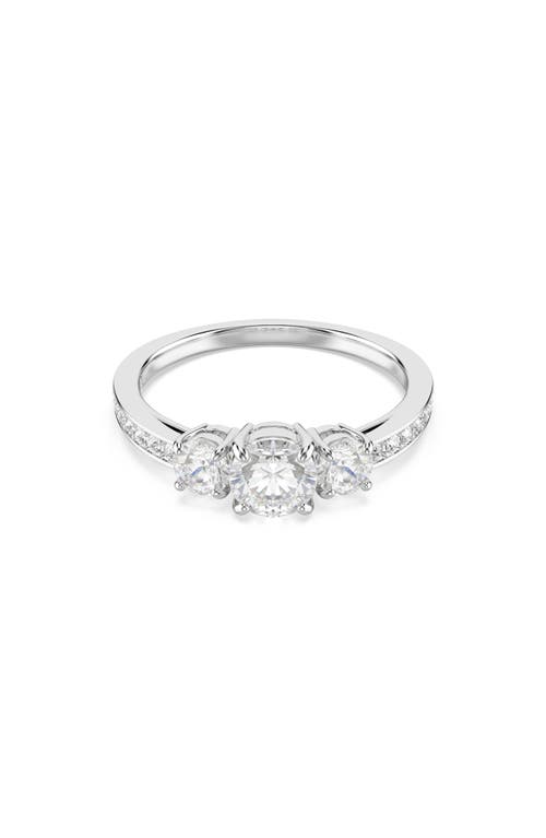 Swarovski Stilla Attract Ring In Silver