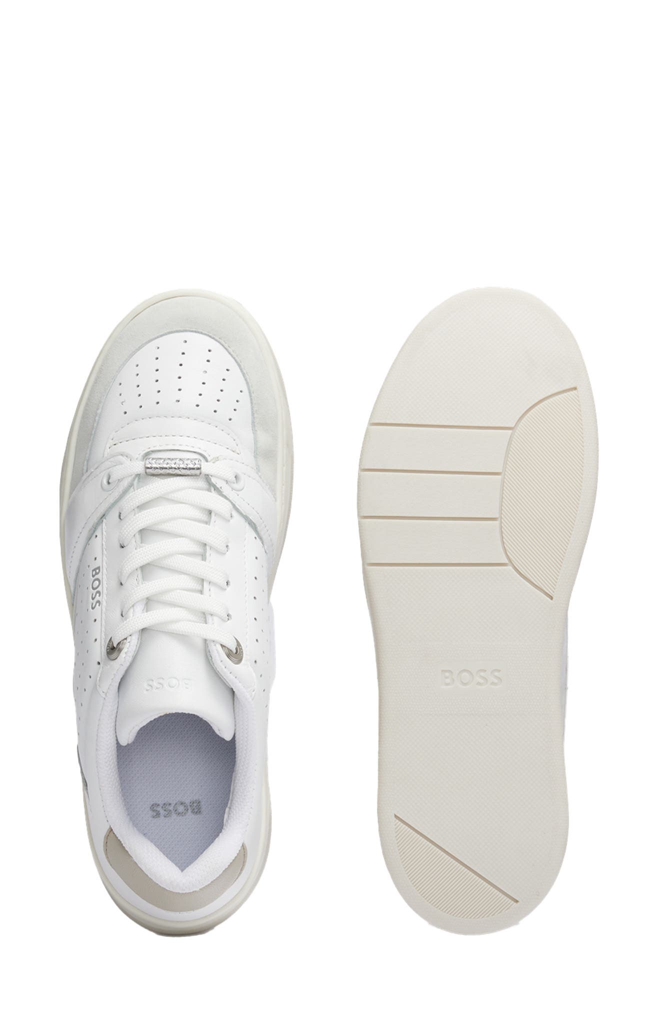 BOSS Baltimore Tennis Sneaker, Alternate, color, Open White