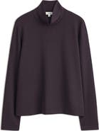 COS Elmas Mock Neck Long Sleeve Top
