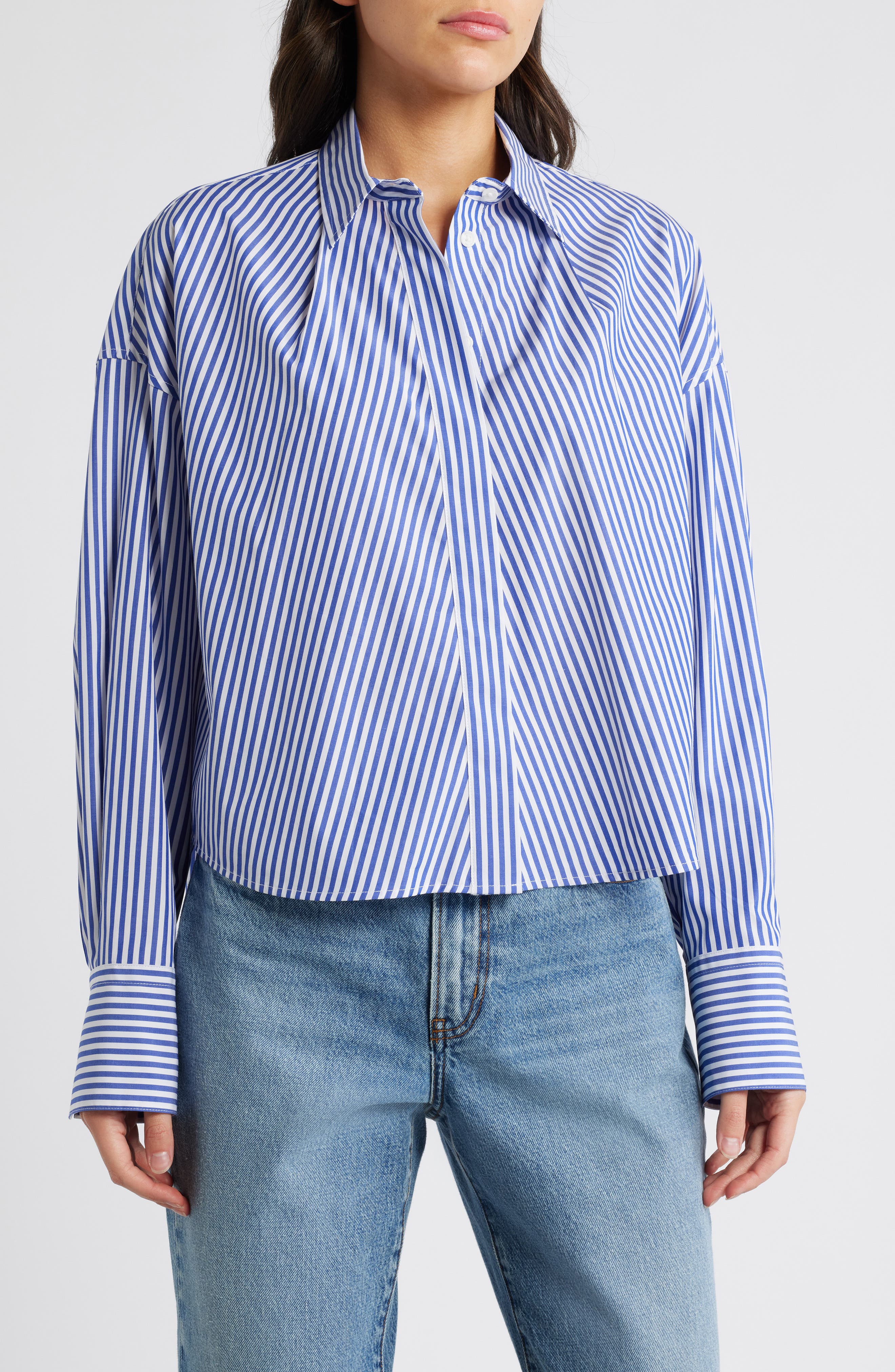 rag & bone Martha Stripe Cotton Button-Up Shirt