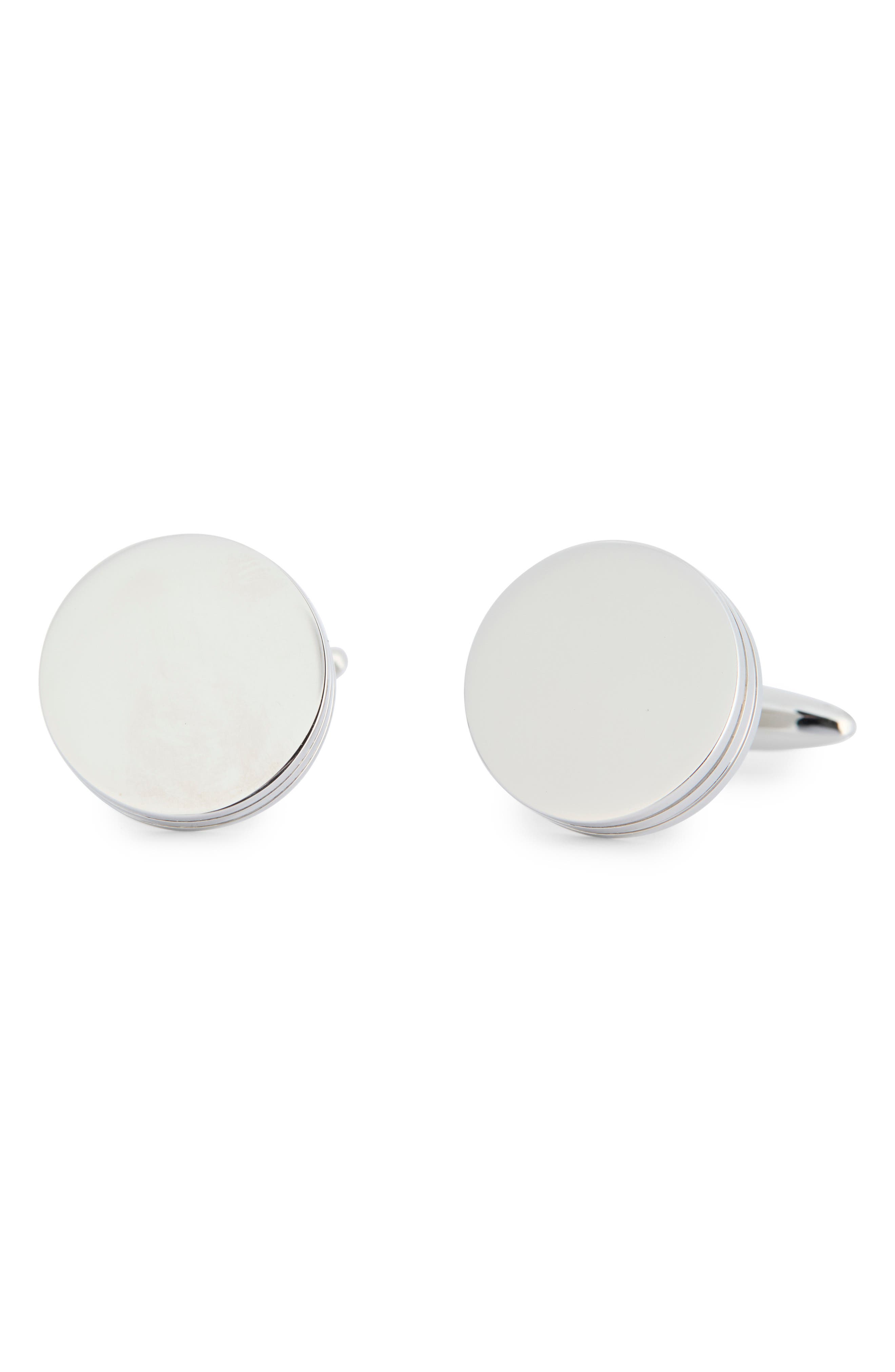 James Michael Polished Round Cuff Links