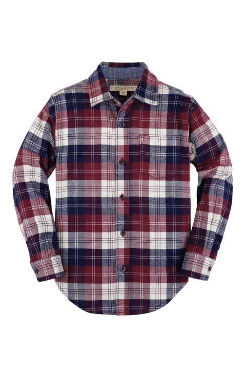 Baby Boys' Organic Flannel Shirt, Infant