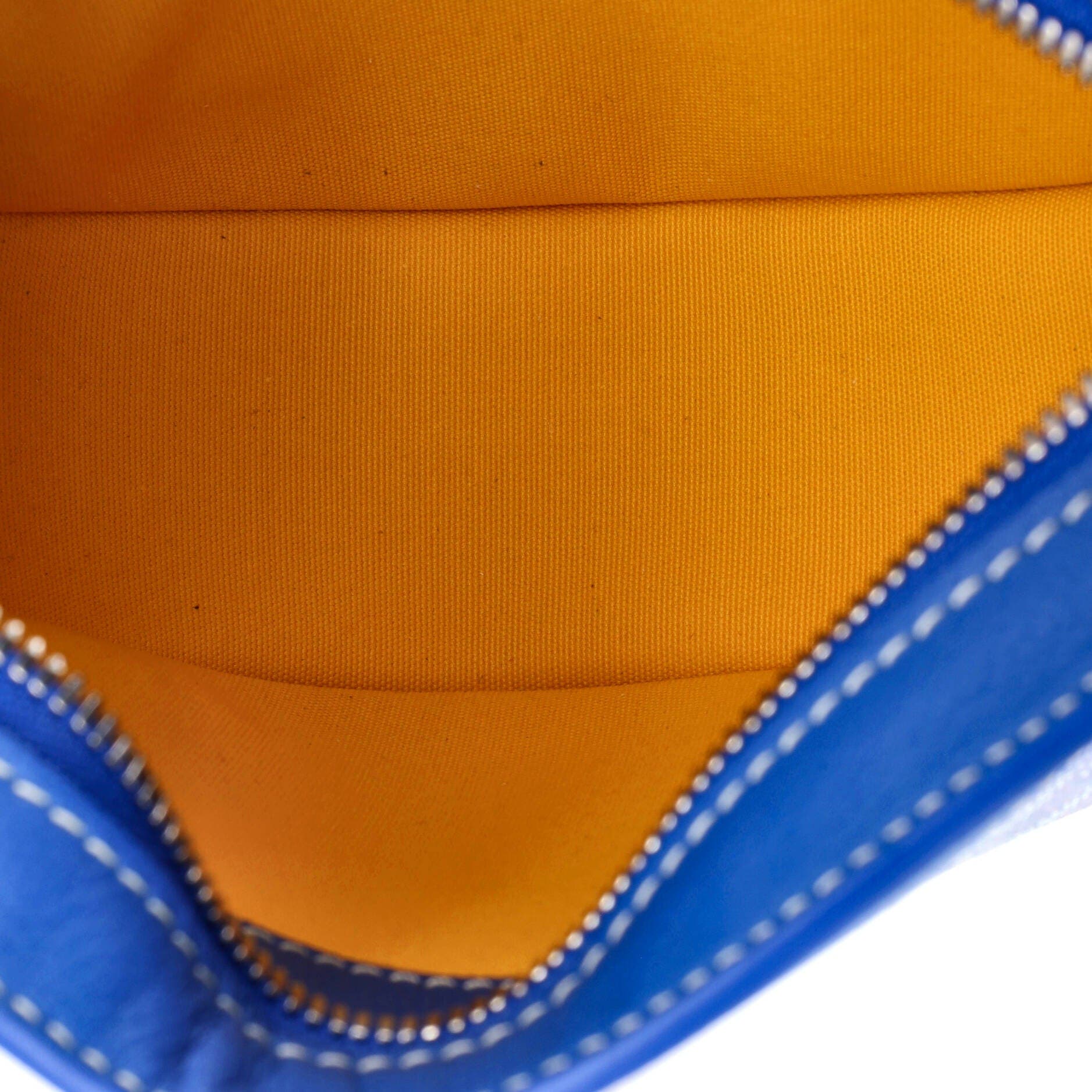 Pre-Owned Goyard Hirondelle Shoulder Bag Coated Canvas and Leather, Alternate, color, Blue