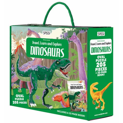 Travel, Learn and Explore Dinosaurs 205 Piece Puzzle