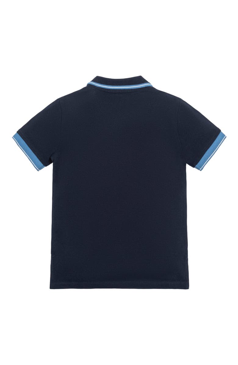 Hope & Henry Baby Boys' Organic Pique Polo, Infant, Alternate, color, Navy With Blue And White