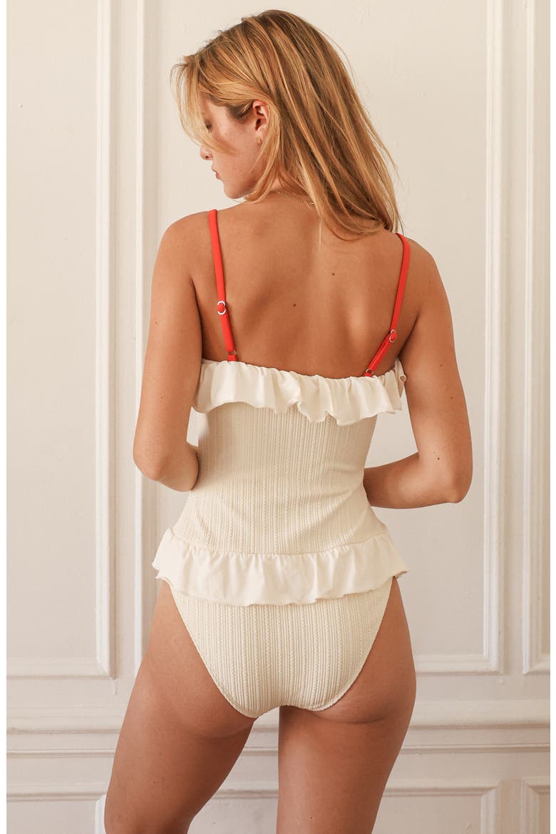 Marisol One Piece, Alternate, color, Gardenia Pointelle