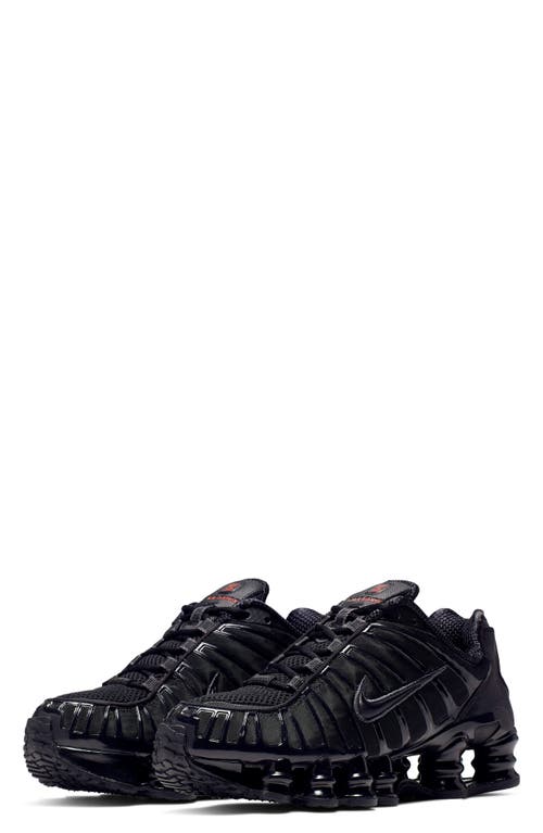 Nike Tl Shox Rubber Outsole Sneakers In Black