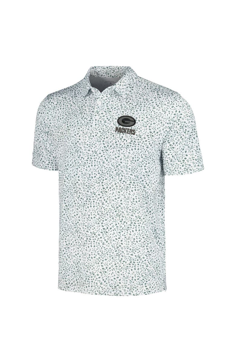 ANTIGUA Men's Antigua White/Green Green Bay Packers Motion Polo, Alternate, color, 
