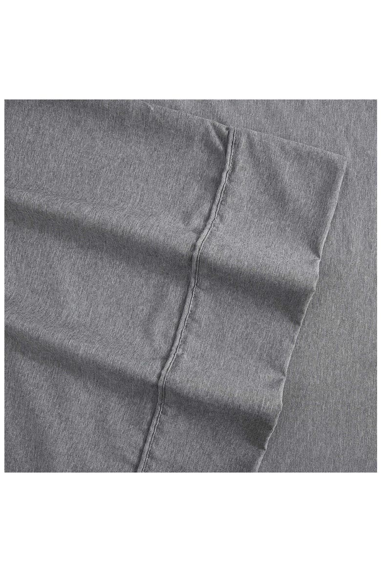 Solid Cationic Brushed Sheet Set, Alternate, color, DARK GREY