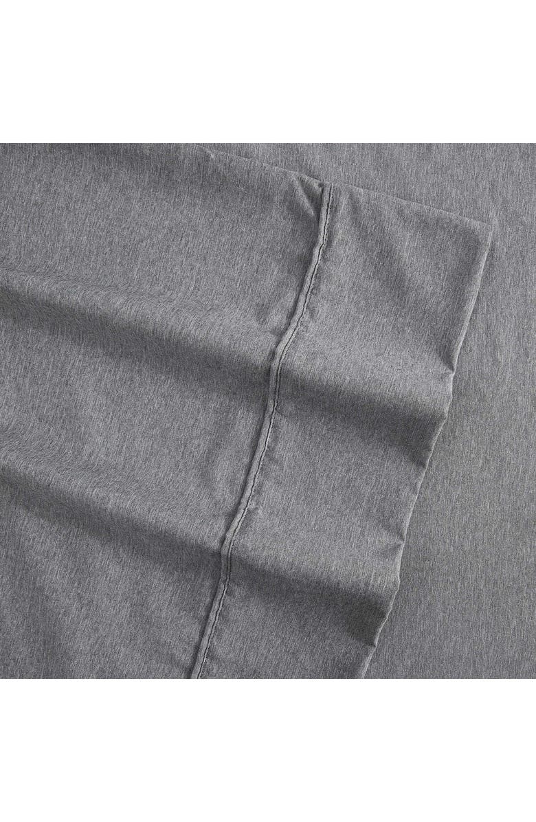 Kenneth Cole New York Solid Cationic Brushed Sheet Set, Alternate, color, Dark Grey