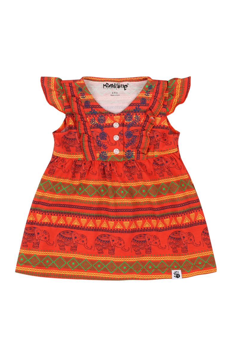 Mixed Up Clothing Baby Vestito Dress Set, Alternate, color, Jacquard Stripe