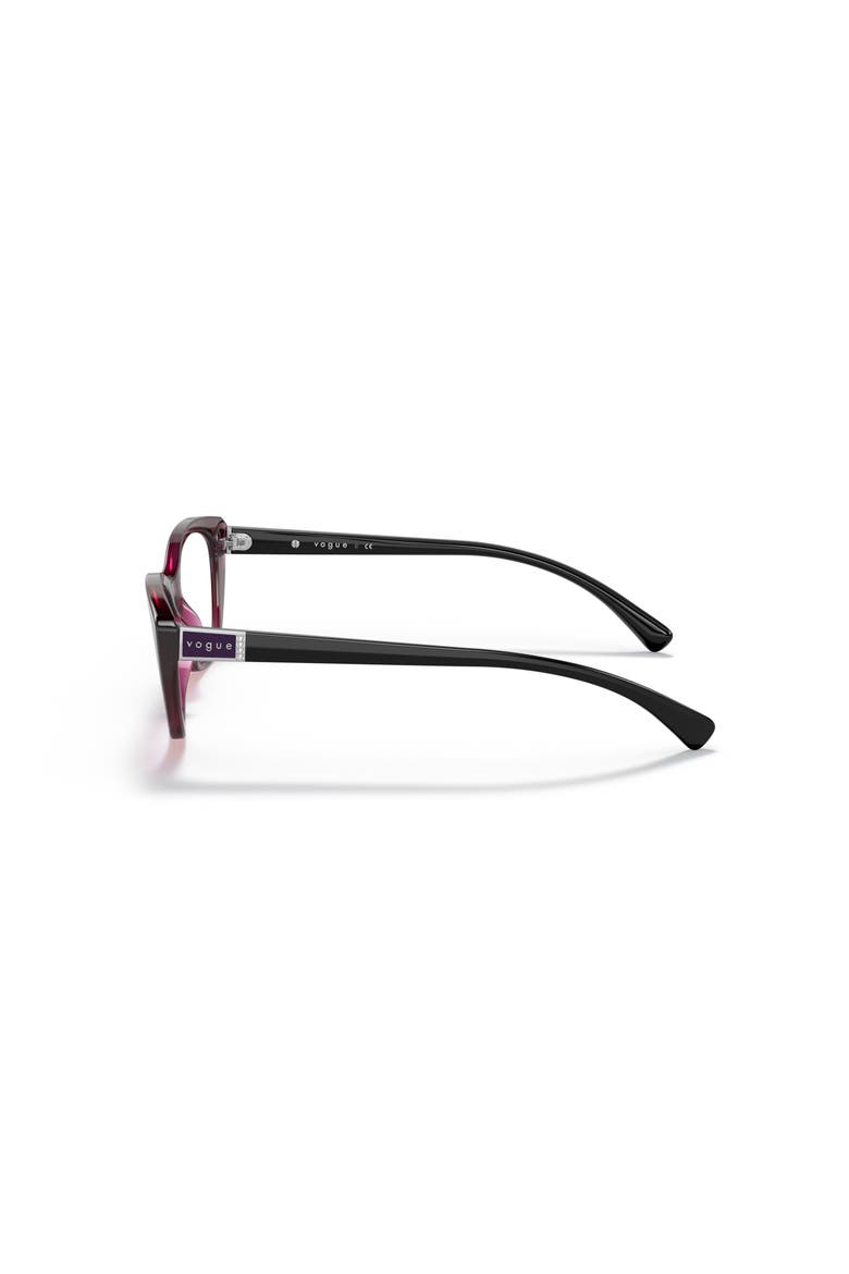 52mm Oval optical glasses, Alternate, color, Red