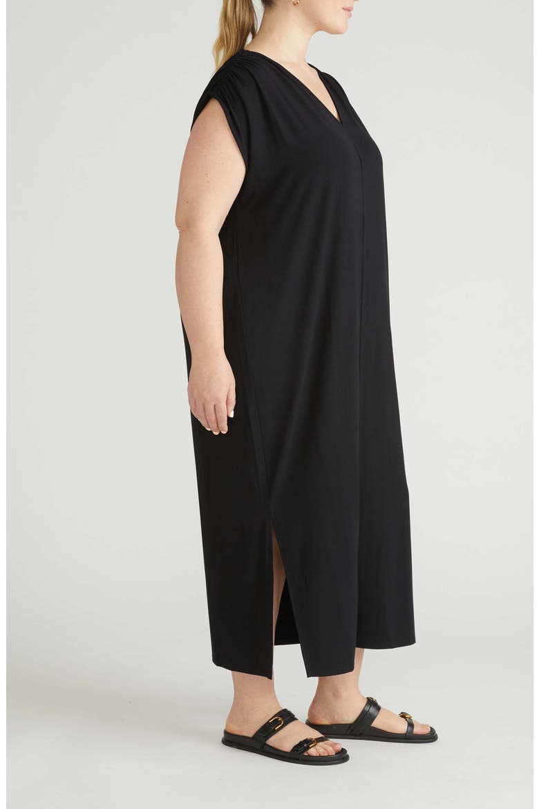 Kris Divine Jersey Maxi Dress, Alternate, color, BLACK