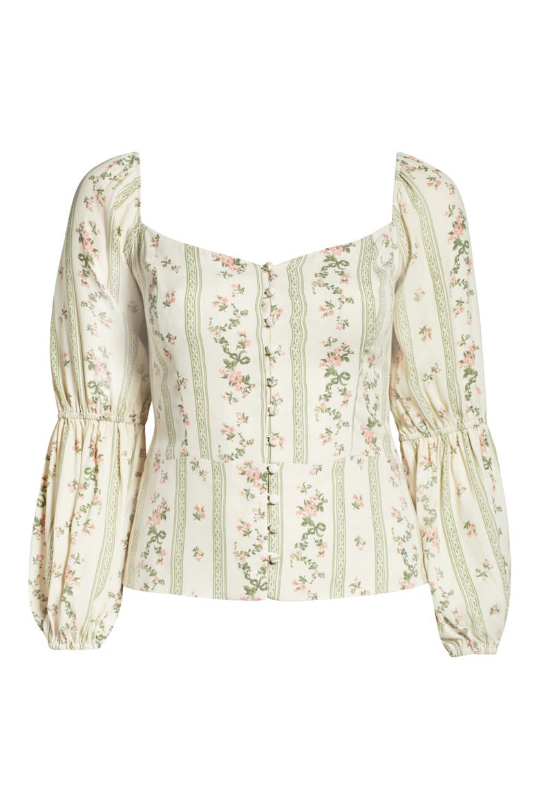 Cera Prairie Blouse, Alternate, color, HEATH