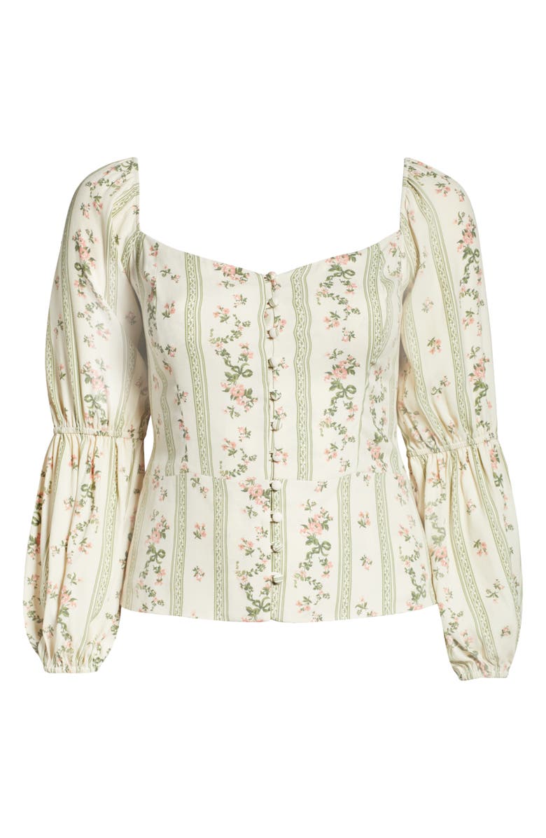 Reformation Cera Prairie Blouse, Alternate, color, 