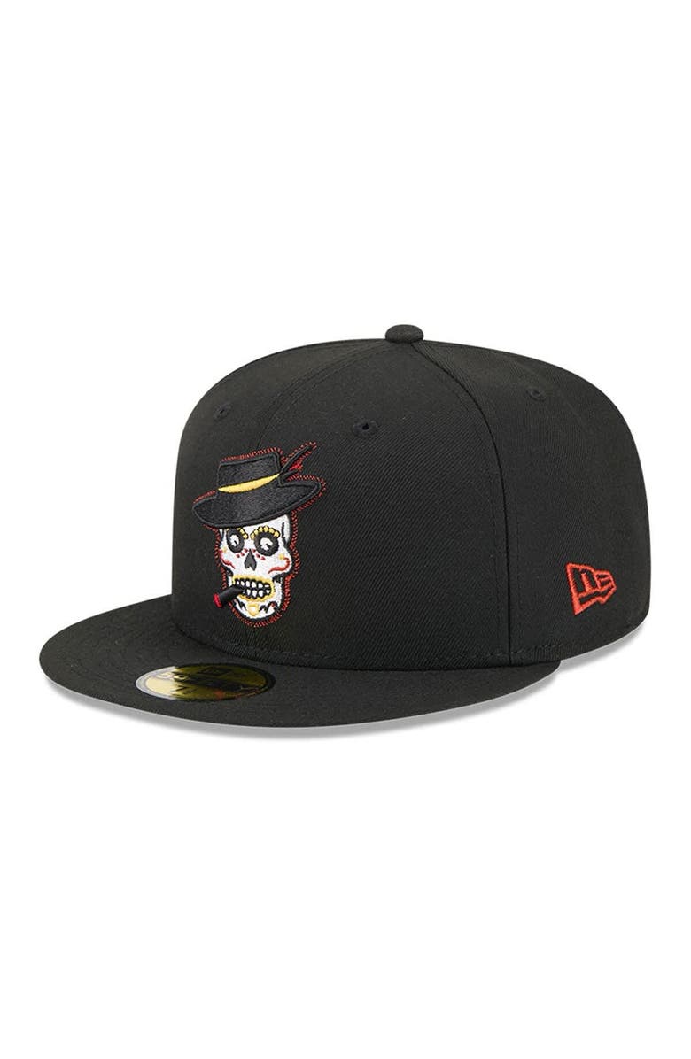 New Era Men's New Era  Black Inland Empire 66ers Theme Nights 59FIFTY Fitted Hat, Alternate, color, 