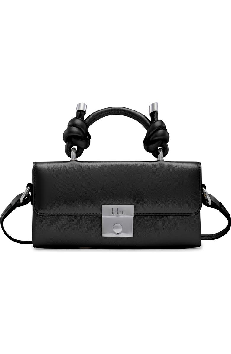 behno Micro Mary Soft Metallic Leather Crossbody Bag, Main, color,