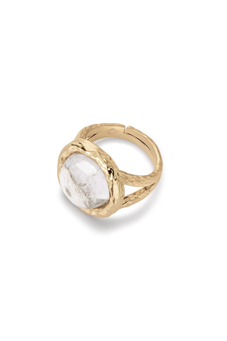 Aeolian Whispers Ring, Alternate, color, Gold & Crystal Clear