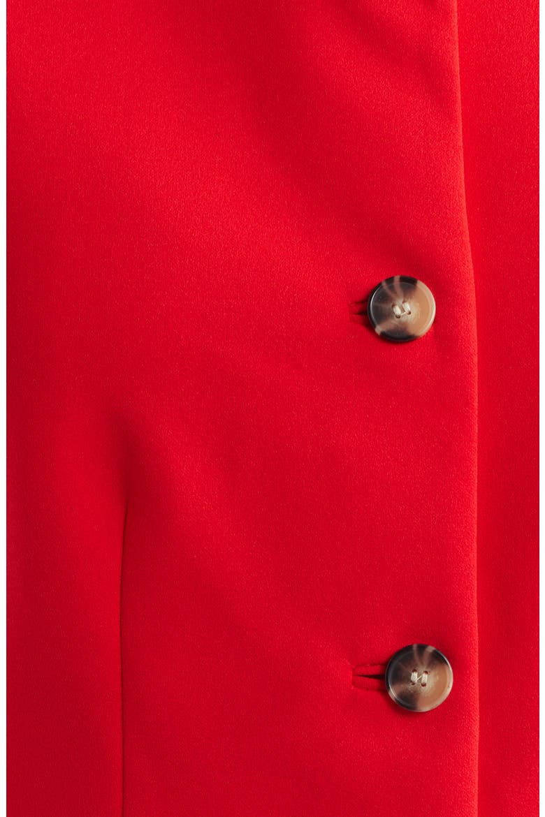 Collarless Vest, Alternate, color, BEGONIA RED