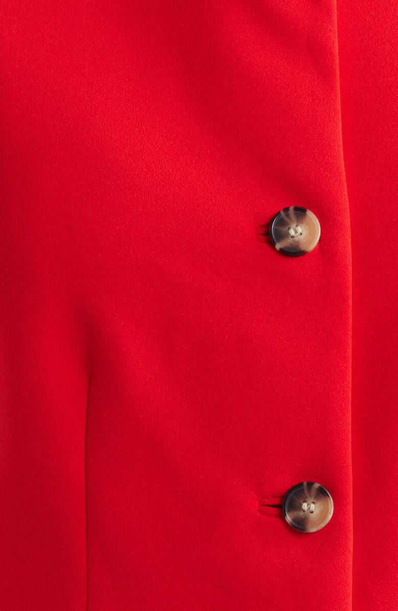 Anne Klein Collarless Vest, Alternate, color, Begonia Red