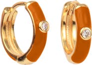 Color Shout Mini Enamel Huggie Hoops