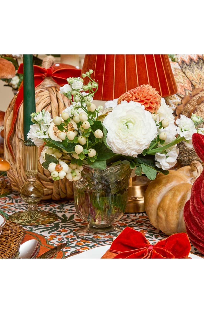 Mrs. Alice Scalloped Engraved Glass Vase, Alternate, color, Clear