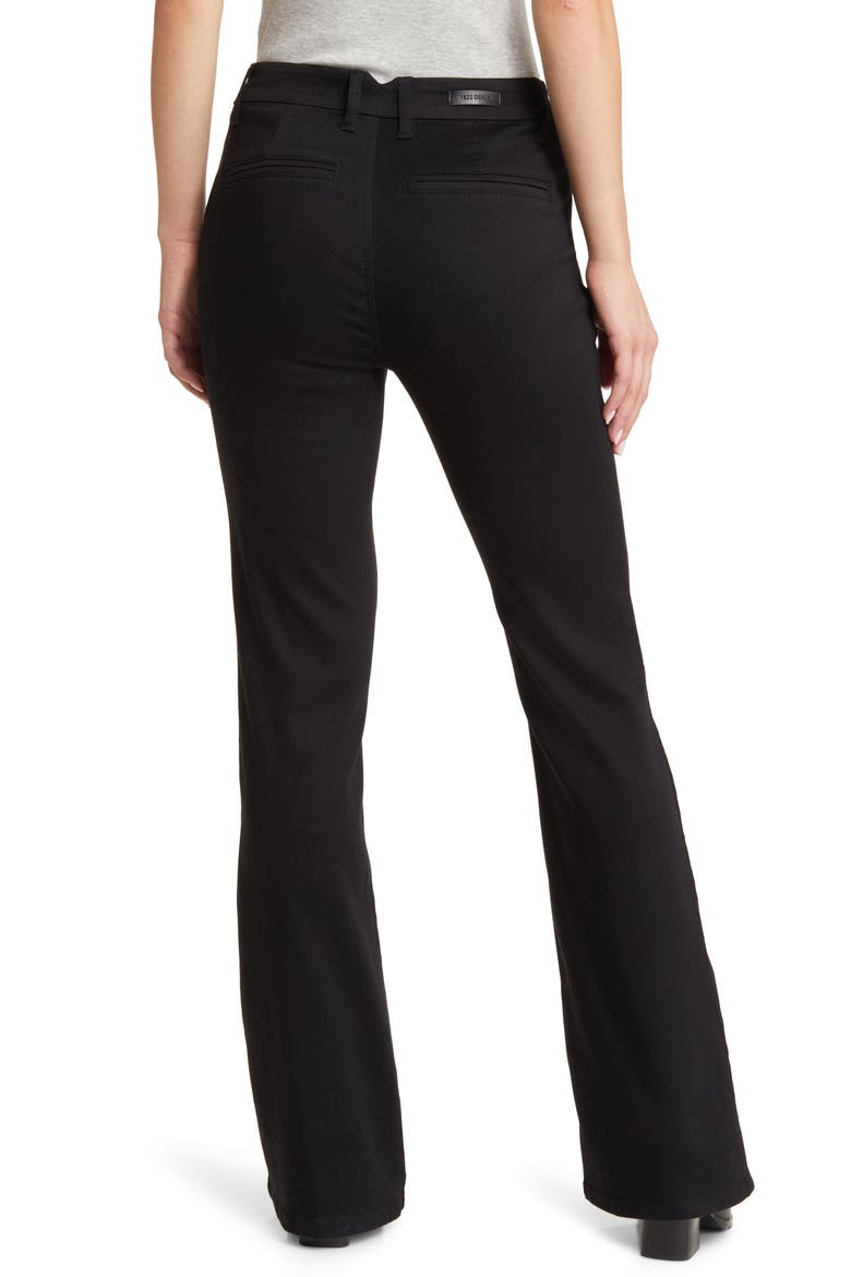 High Waist Slim Bootcut Trouser Jeans, Alternate, color, BLACK