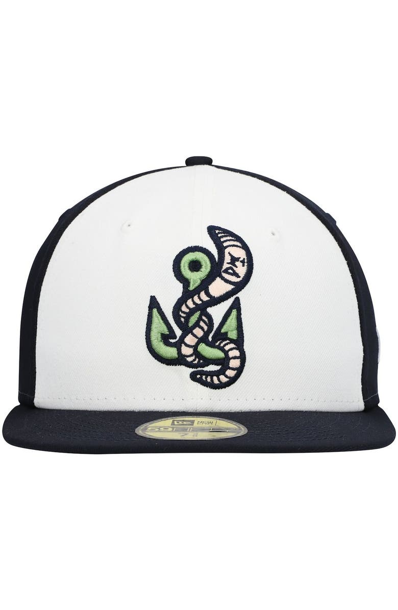 New Era Men's New Era White Gwinnett Stripers Authentic Collection Team Alternate 59FIFTY Fitted Hat, Alternate, color, White