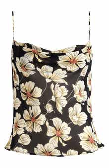 Reformation Astra Floral Cowl Neck Camisole