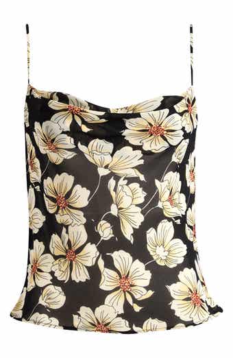 Reformation Astra Floral Cowl Neck Camisole