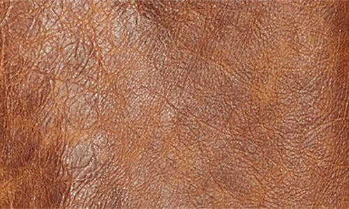 Double Rl Bradley Leather Car Coat In Vintage Tan