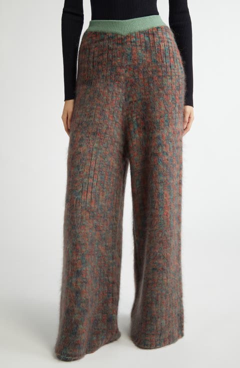 Ludvig Oversize Alpaca & Mohair Blend Knit Pull-On Pants