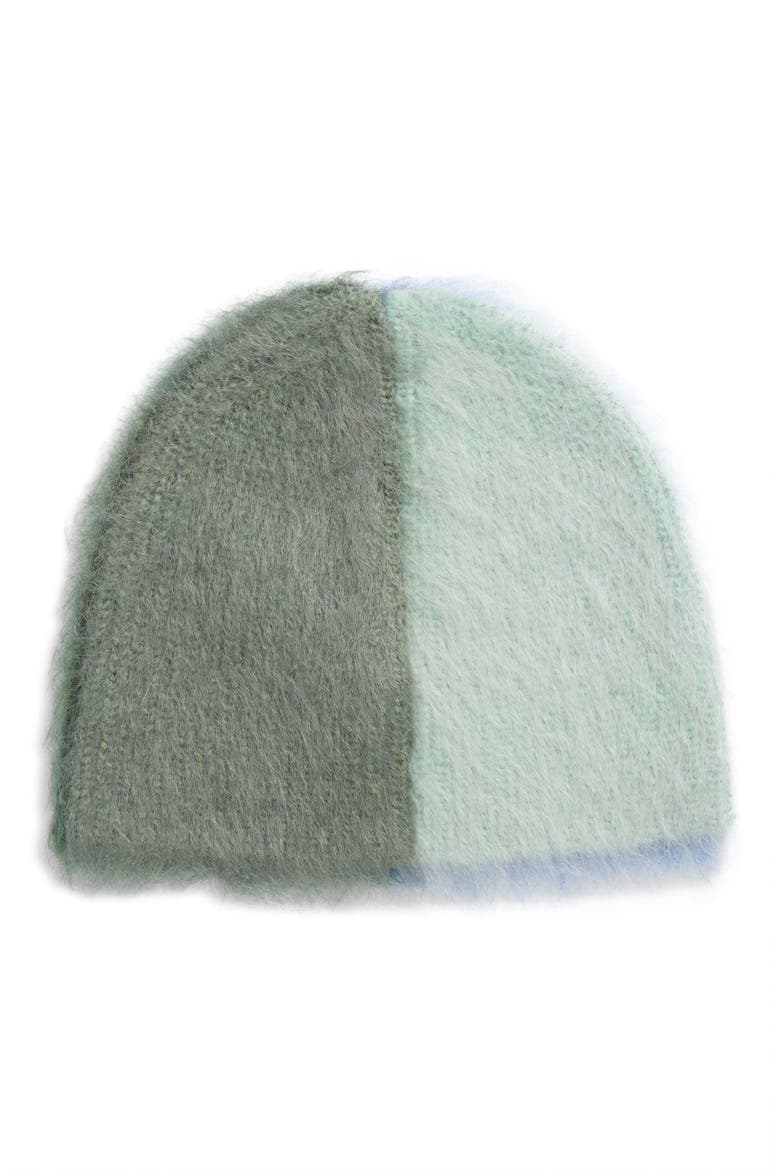 Yaya Brushed Colorblock One of a Kind Beanie, Main, color, BLUE/ GREEN