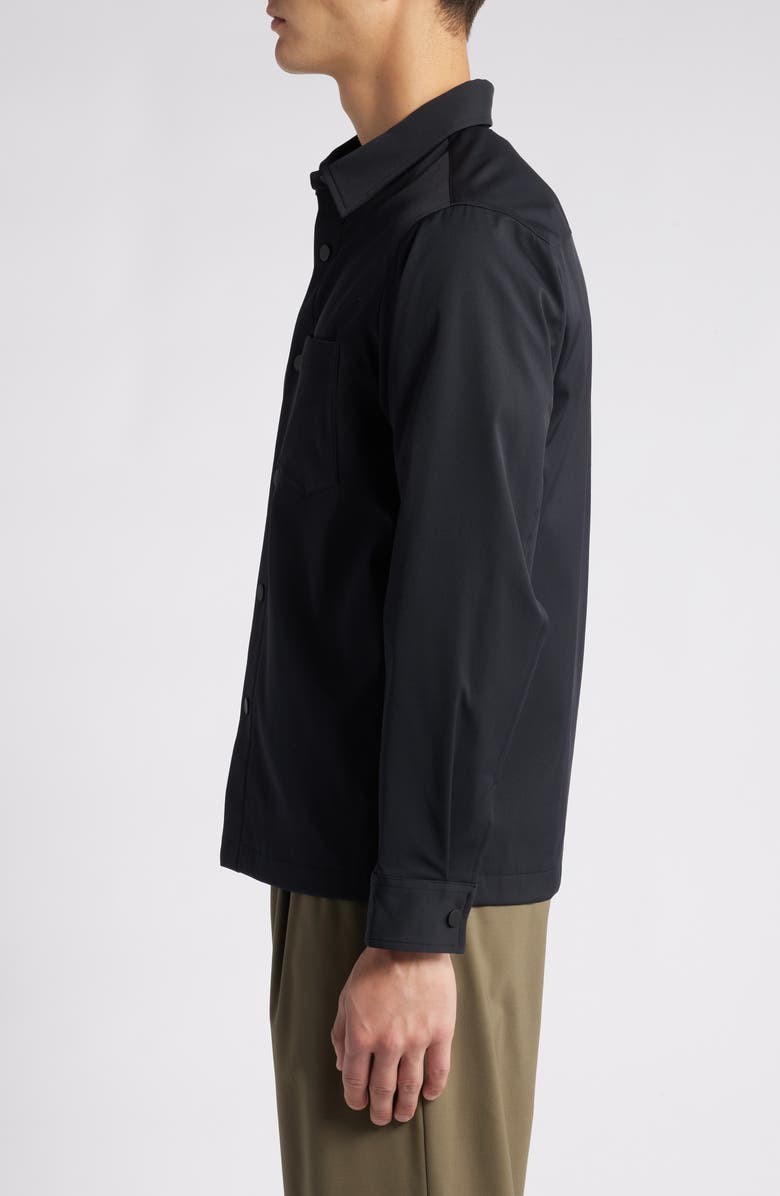 Theory Snap-Up Water Resistant Performance Shirt Jacket, Alternate, color,