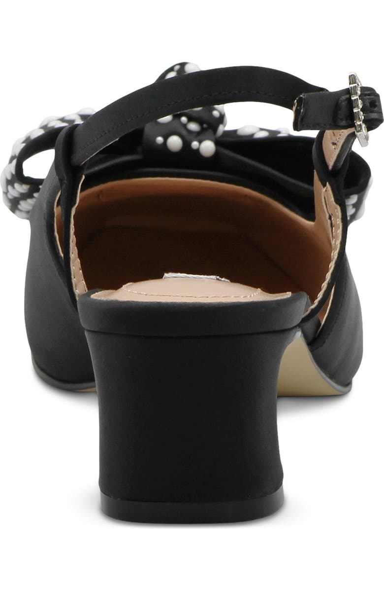 Charles David Jackie Slingback Pump, Alternate, color, Black Satin