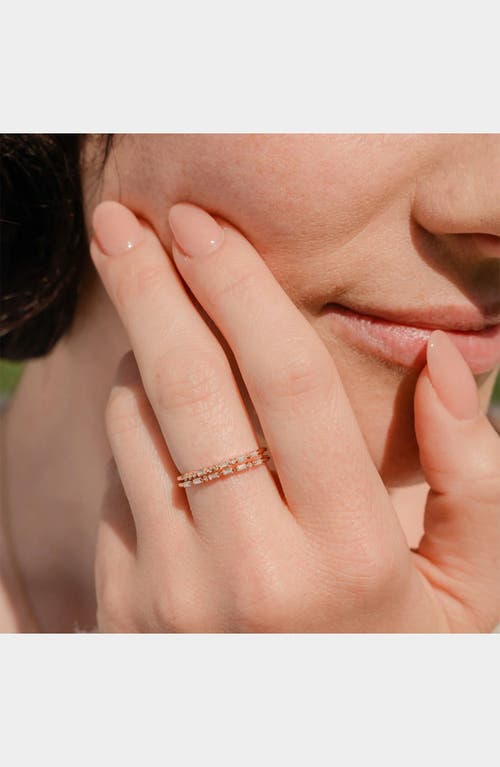 Made By Mary Mama Morse Code Ring In Brown