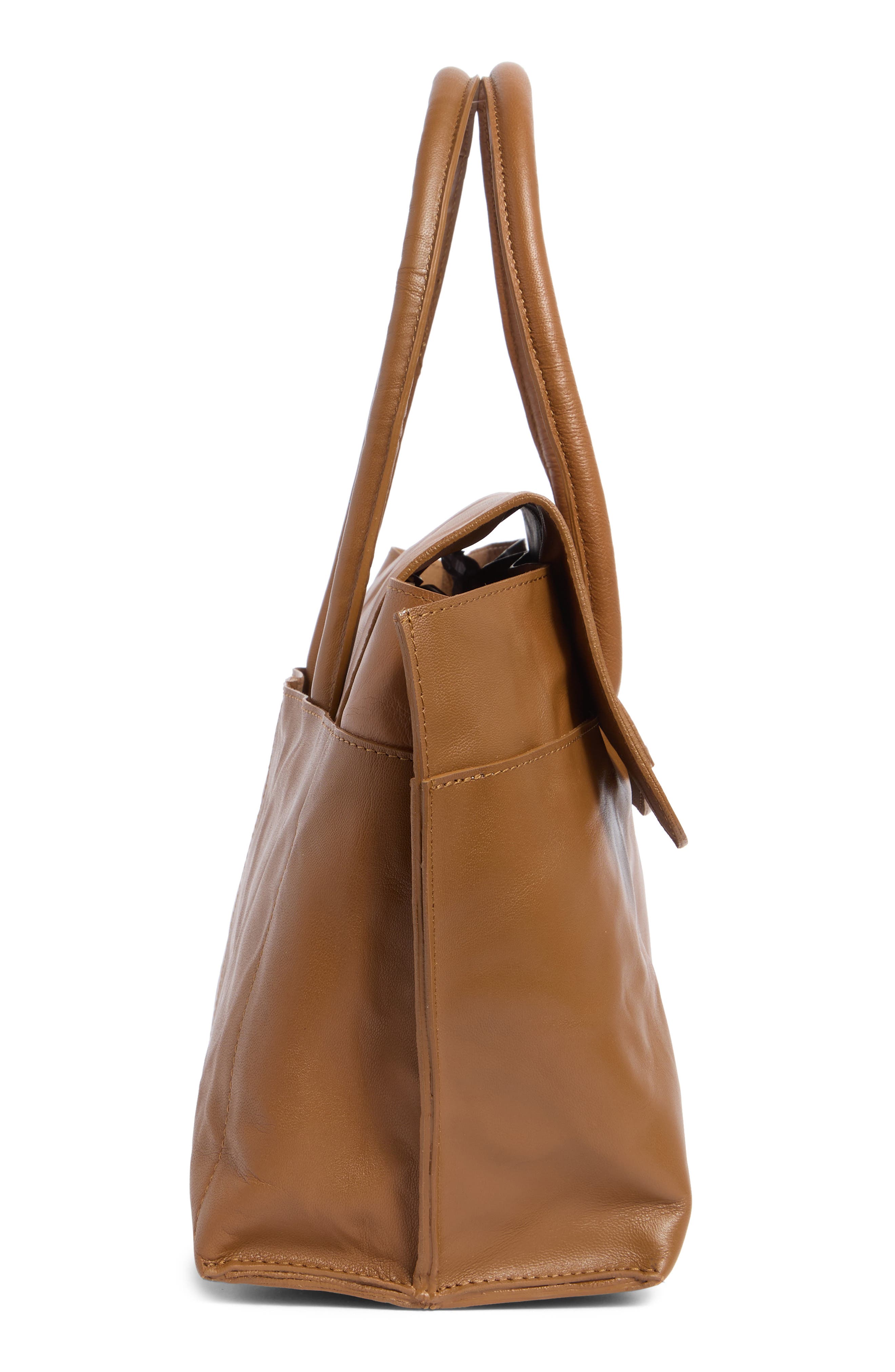 Rach Leather Tote, Alternate, color, HONEY TAN GOAT CRUMBLE OIL
