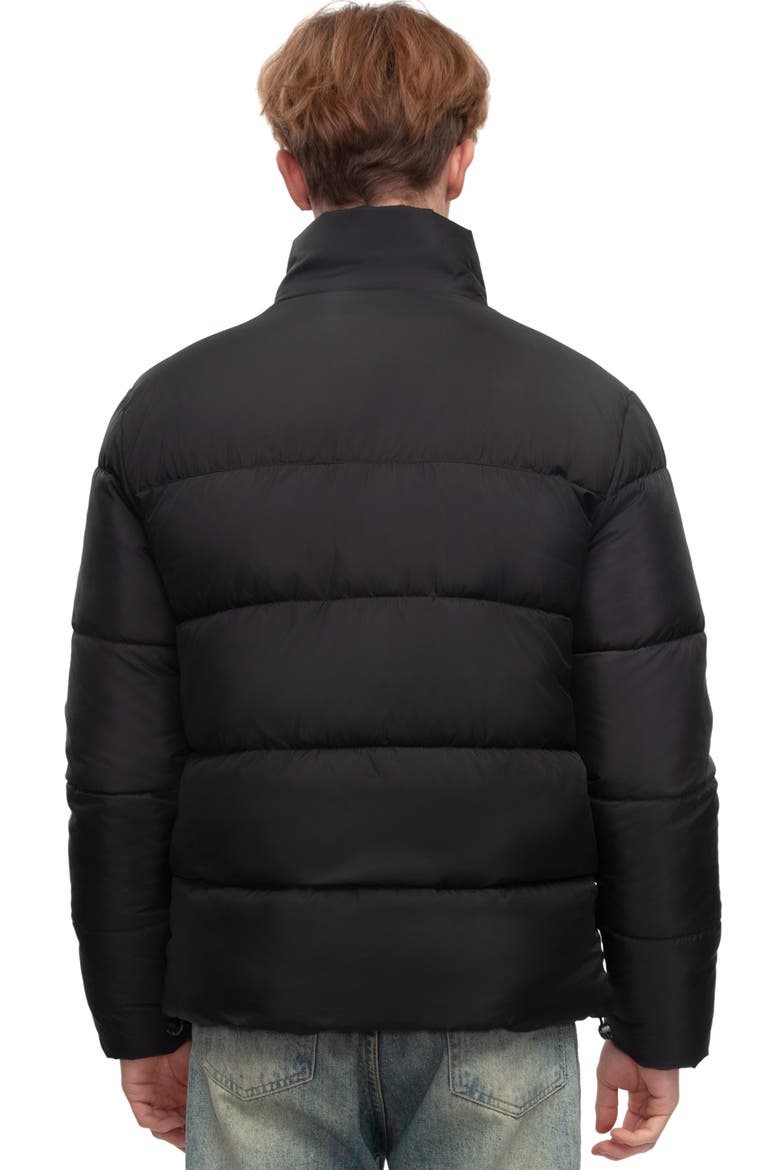 Lightweight Modern Puffer Jacket, Alternate, color, Black