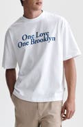 Brooklyn Industries One Love Boxy Fit Cotton Graphic T-Shirt