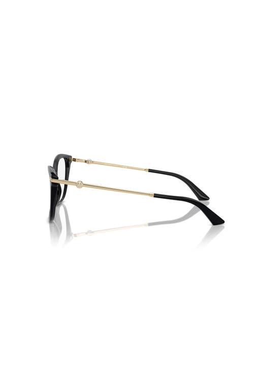 Jimmy Choo 54mm Rectangle Optical Glasses In Black